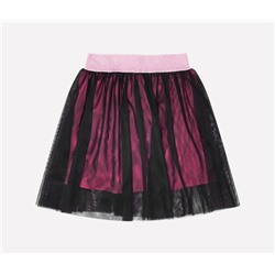 Юбка для девочки Crockid КР 7107 черный, ярко-розовый к215